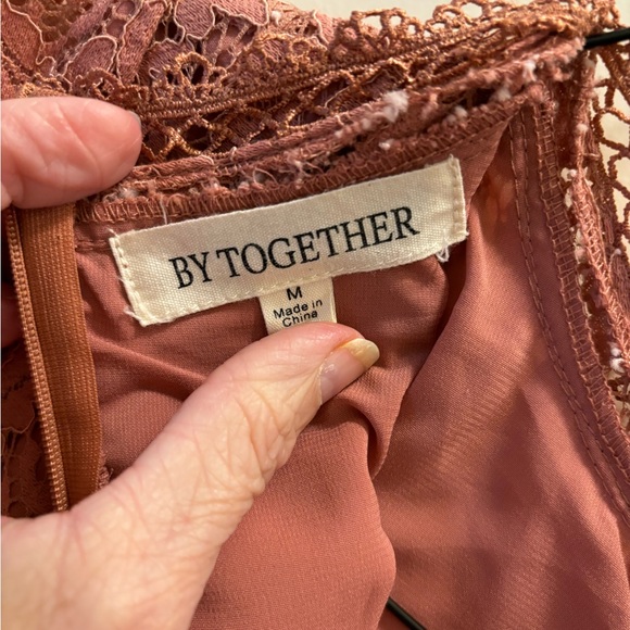 By Together Dress with overlay; medium; mauve in color - Picture 9 of 12